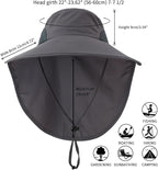 Home Prefer Outdoor UPF50+ Sun Hat Wide Brim Mesh Fishing Hat - Image 2
