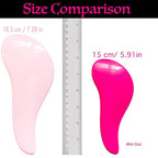 The Mini Detangling Brush, WYNK Dry and Wet Hair Brush Detangler for Traveling and Small Hands，Detangling Comb Hair Styling Tools (2 Pack Pink&Purple）