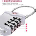 ZHEGE TSA Approved Lock, 4 Digit Cable Luggage Lock, Travel Lock - Image 3