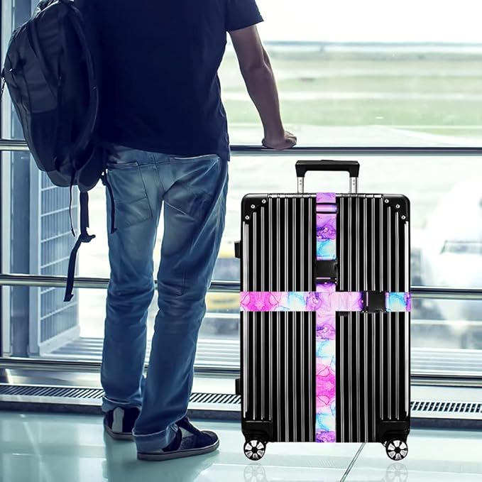 Luggage Straps for Suitcases TSA Approved-2 Pack Bright Personalized Luggage - Image 6
