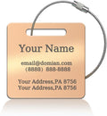 （2-Pack） Stainless Steel Custom Luggage Tags by Unknown