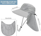 Sun Hat for Men Women with Neck Flap, UPF 50+ UV Protective Hiking Fishing Hats - Image 5