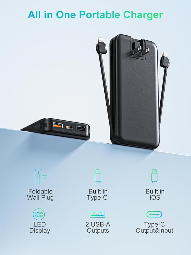 Portable Charger, 12000mAh 22.5W Type C Fast Charging Power Bank - Image 8