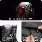 Peak Design Travel Backpack 30L, Expandable 27-33L Design, Rear and Top Access - Image 6