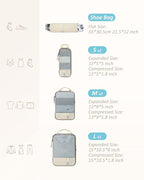 BAGSMART 6 Set Compression Packing Cubes - Image 2