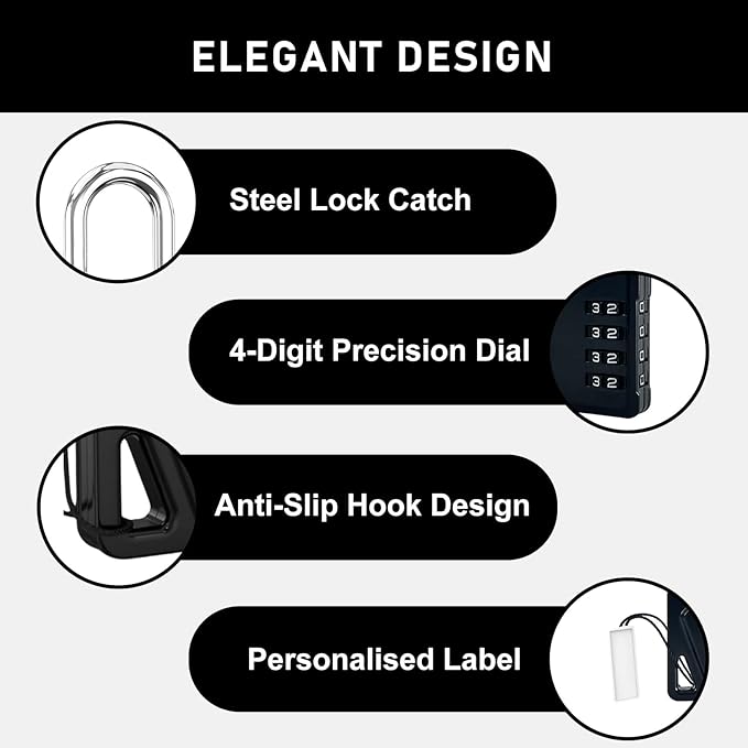 LAFENLIN 4 Pack Combination Locks, Locker Locks - Image 7
