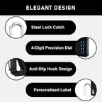 LAFENLIN 4 Pack Combination Locks, Locker Locks - Image 7