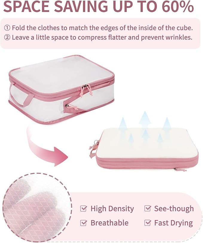 ECOHUB 6 Set Compression Packing Cubes, Gifts - Image 3