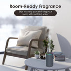 Waterless Essential Oil Diffuser, Battery Powered Mini Scent Air Machine, Aromatherapy Mist Diffuser for Home Room Car Office (Grey)