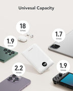 Mini Portable Charger with Built-in Cables 22.5W Fast Charging Power Bank USB-C - Image 5