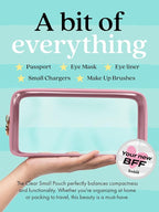 Clear Makeup Bag Zipper Pouch, Transparent Cosmetic Case Organizer, TSA - Image 3