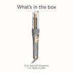 INFINITI PRO CONAIR Curl Secret Automatic Curling Iron, ¾-inch Curling Iron Barrel, Automatic Hair Curler for All Hair Types and Lengths, Dual Voltage for Worldwide Travel, Gray/Gold