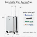 Hanke Grace Expandable Carry On Luggage - Image 4