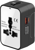 Travel Adapter with PD20W USB-C, Worldwide All in One Universal Travel Adaptor by MINGTONG