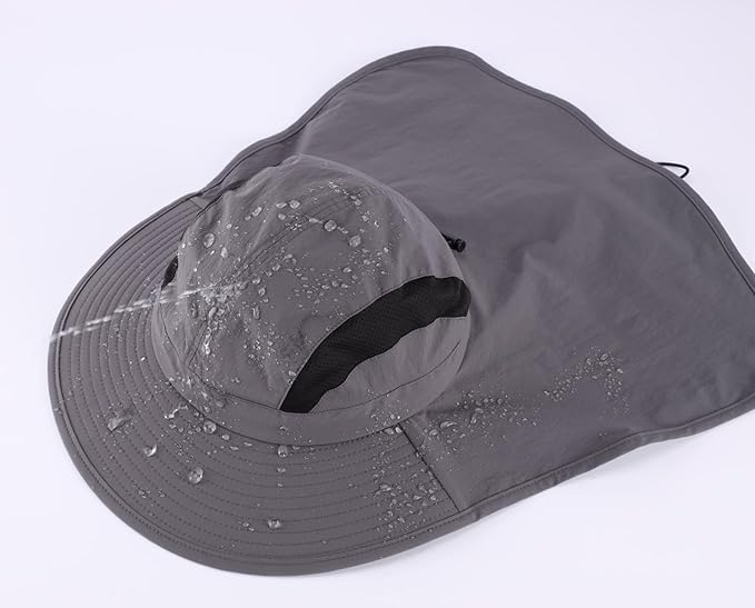 Home Prefer UPF 50+ Sun Hats for Men Women Wide Brim Fishing Hat - Image 4
