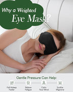 Sivio Weighted Eye Mask for Women & Men, Heatable and Freezable Weighted Eye - Image 3