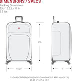 SwissGear Sion Softside Expandable Luggage, Checked-Medium 25-Inch - Image 7