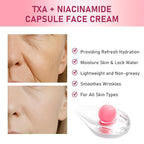 TXA Niacinamide Capsule Face Cream,Moisturizer Capsule Facial Cream,Hydrating Night Face Cream Skincare 4.9 OZ
