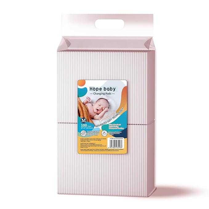 JUS COOL Baby Disposable Changing Pads, 18”x 24” Underpads Portable Diaper by DAFI