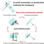 BAODINI Small UV Protection Travel Umbrella Compact - Image 4