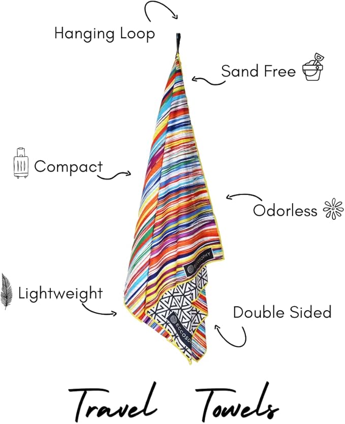 ECCOSOPHY Microfiber Beach Towel - Image 4