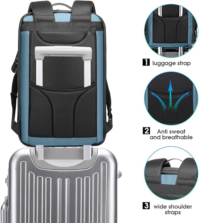 BANGE Anti Theft Business Backpack, Men Work Backpacks - Image 7