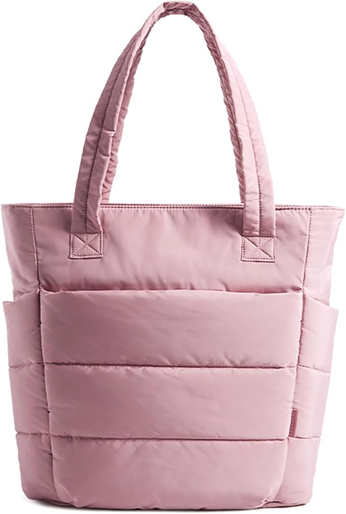 BAGSMART Tote Bag for Women, Lightweight Puffy Tote Bag by BAGSMART