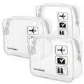 Lermende 2pcs Clear Toiletry Bag TSA Approved Travel Bag, Carry On by Lermende