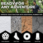Trekking Poles (Green / Carbon Fiber Cork Grip)