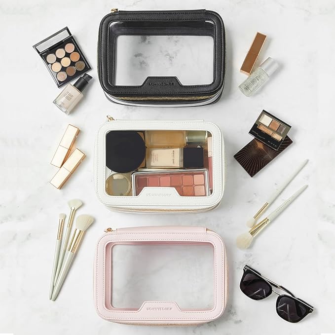ROWNYEON Clear Makeup Case Toiletry Bag Multipurpose Travel Makeup Train Case - Image 6