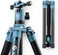 Fotopro Carbon Fiber Tripod 60 Inch 360 Degree Ball Head Quick Release Plate by Fotopro