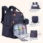 BabbleRoo Extra Large Diaper Bag Backpack, Expandable Baby Bag - Image 5