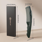 Dandruff Comb Green Upgraded Fine Tooth Scalp Detox Comb Lice for Women, Men & Kids Scalp Detoxing, Sweep & Massage Hair Brush Tool with Elegant Box for Hair Care