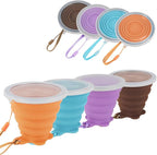 JBER Silicone Collapsible Travel Cup, 4 Pack Silicone Folding Camping Cup - Image 2