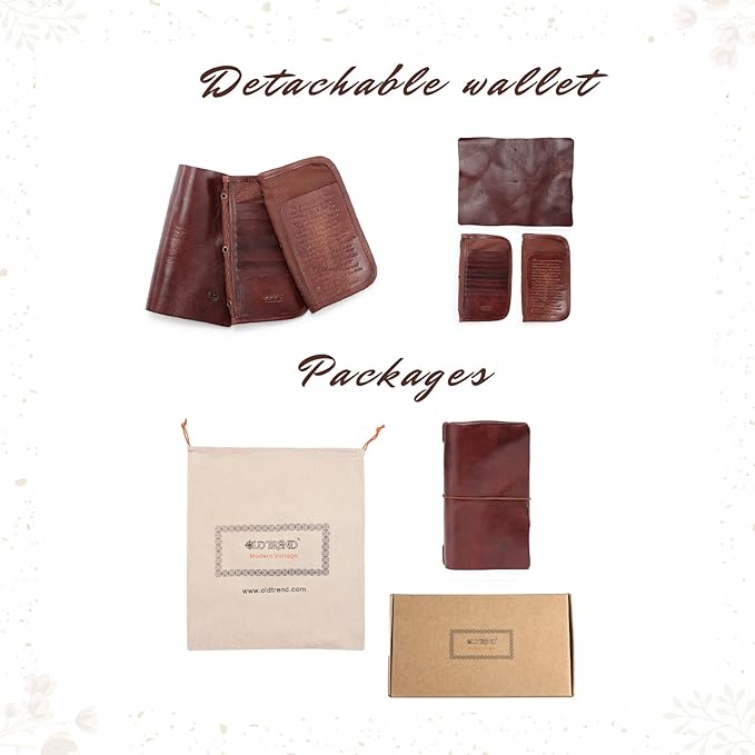Genuine Leather Nomad Organizer Travel Wallet | Women's Wallet Clutch Passport - Image 7