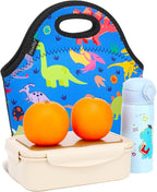 FlowFly Neoprene Kids Lunch box Insulated Soft Bag Mini Cooler Thermal Meal - Image 6