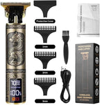 Professional Hair Clippers for Men Cordless, T-Blade & Copper Motor, Rechargeable Beard Trimmer with 3 Guards for Barber-Level Haircut & Trimming
