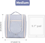 Narwey Small Striped Hanging Travel Toiletry Bag - Image 8