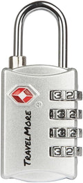 TSA Luggage Locks with 4 Digit Combination – Heavy Duty Set Your Own Padlocks by TravelMore