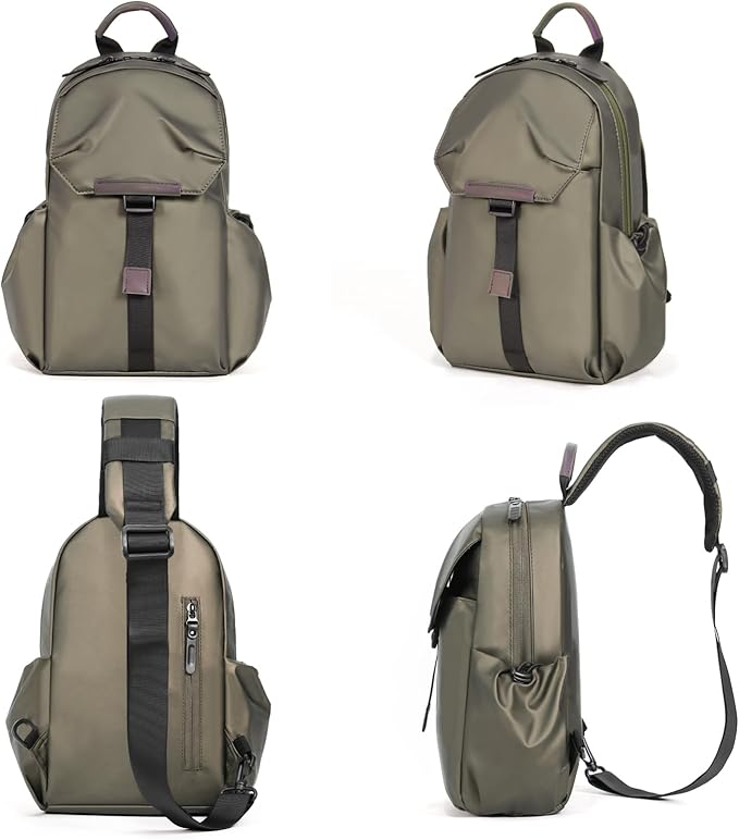 Crossbody Messenger Bag for Women Men Travel Backpack Convertibale Sling Bag - Image 6