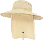 Outdoor Sun Hats with Stowable Neck Flap by Ruqizhi