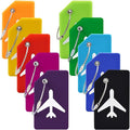 10 Pack Silicone Luggage Tag for Suitcases by MODENGKONGJIAN