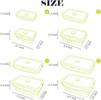 4 Pack Collapsible Silicone Food Containers Storage Lunch Bento Box - Image 5