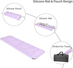 Silicone Heat Resistant Travel Mat for Hair Iron (1 Pack, Pink Mauve, 11 x 5.3 inches)