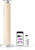 Waterless Scent Diffuser Starter Kit - Alloy Atomization System, Smart Rechargeable Hotel Scent Diffuser, 1500 Sq Ft Coverage, Including 120ml Essential Oil, for Home, Large Room, Spa, Cream
