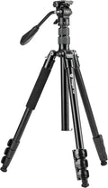 Fotopro 73" Camera Tripod, Aluminum Compact Travel Tripod and Monopod by Fotopro