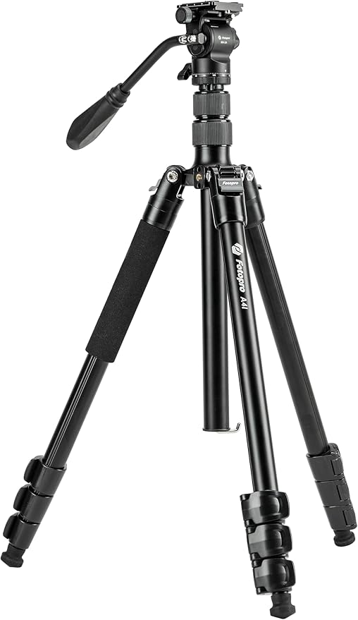 Fotopro 73" Camera Tripod, Aluminum Compact Travel Tripod and Monopod by Fotopro