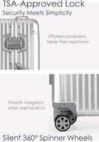 28 Inch All Aluminum Checked in Luggage - Image 5