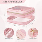 ROWNYEON Clear Makeup Case Toiletry Bag Multipurpose Travel Makeup Train Case - Image 4