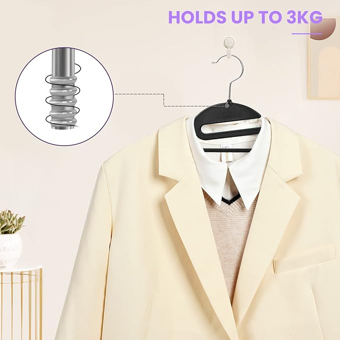 BAGAIL Plastic Hangers 50 Pack - Image 6